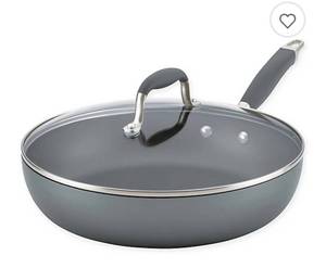 lot 35244 image: Anolon Advanced Home Nonstick 12-Inch Hard-Anodized Aluminum Frying Pan with Lid