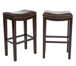 lot 35251 image: Christopher Knight Home Avondale Backless Bar Stools, 2-Pcs Set, Brown