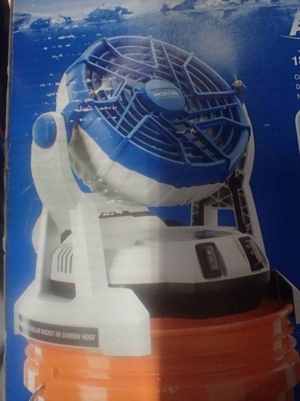 Arctic Cove Bucket Top Misting Fan 18v With Battery And Charger Ryobi
