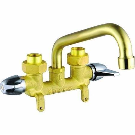 Glacier Bay 2 Handle Laundry Faucet In Rough Brass Rough Brass