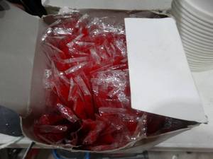 lot 1677 image: 2 Boxes of Red Spoon Straws