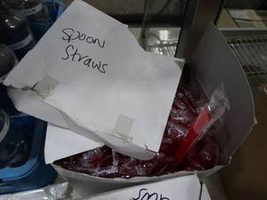 lot 1703 image: Box of Spoon Straws