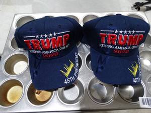 lot 1759 image: 2 Blue Keep America Great 2020 Caps #45