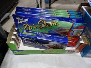 lot 1760 image: Ziploc Steam and Oven Bags