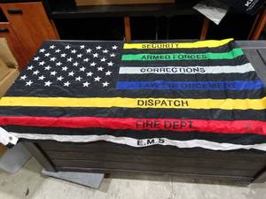 lot 1780 image: Used Multi Responder 3Ft x 5Ft Flag