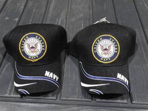 lot 1791 image: Two - U. S. Navy Caps  Unused