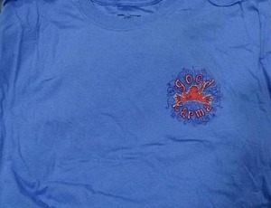 lot 1805 image: Two Blue Peace Frog T-Shirts