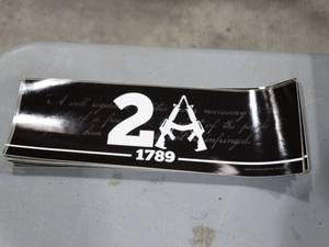 lot 1810 image: 2nd Amendment Bumper Sticker Lot