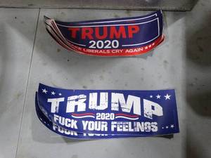 lot 1813 image: Lot of 2020 Trump Bumper Stickers