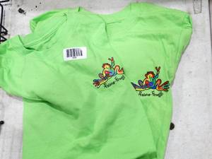 lot 1838 image: 2 Peace Frog Green Shirts