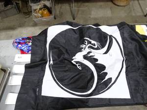 lot 1848 image: Novelty Dragon flag