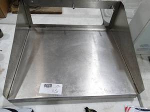 lot 1847 image: Stainless steel wall shelf