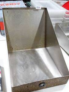 lot 1852 image: Stainless steel wall shelf
