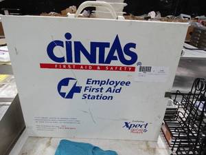 lot 1844 image: Cintas employee first aid station box