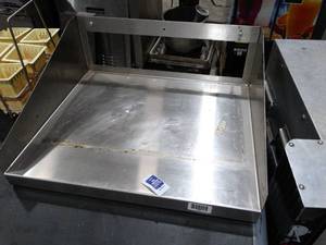 lot 1955 image: Stainless steel wall shelf