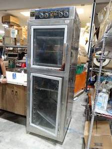 lot 1975 image: Nu-Vu commercial full size 2 door circulating air oven proofer