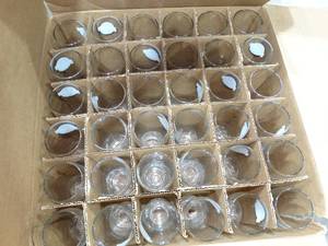 lot 1984 image: Case of new Blue Moon glasses