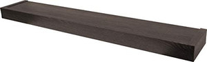 lot 63432 image: Modern 36 Floating Shelf Holds up to 25lbs, Easy Tool-Free Dry Wall Installation, Flat, Retail Packaging, Espresso