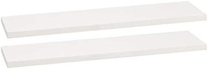 lot 63435 image: Floating shelves, White  24  (Pack of 2)