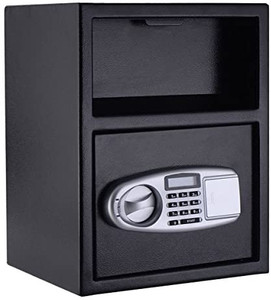 lot 63438 image: Giantex Digital Safe Box Depository Drop Deposit Front Load Cash Vault Lock Home Jewelry