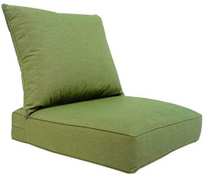 lot 63477 image: BOSSIMA Outdoor Patio Cushions Deep Seat Chair Cushions Sunbrella Furniture Cushions Grass Green