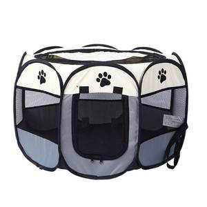 lot 64367 image: Pet Playpen Portable Foldable Animal Playpen for Cats Small Puppy Dog, Indoor Outdoor Mesh Playpen