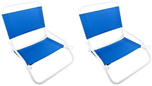 lot 65269 image: Cascade Mountain Tech Low Profile Beach Chair, Blue  (Set of 2)