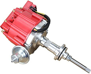 lot 65285 image: Electronic Ignition Distributor and Plug Wires   (May not be exact stock photo)