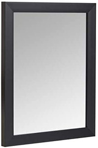 lot 65321 image: Amazon Basics Rectangular Wall Mirrors 16 x 20 - Standard Trim, Black  (Set of 2)