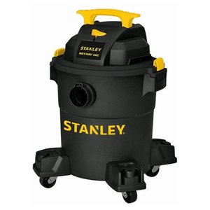 lot 65329 image: Stanley 6 Gallon 4 Peak HP Poly Wet Dry Vacuum   (Tested--Works)