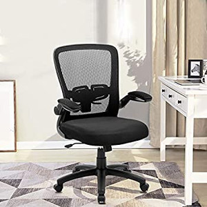 lot 65352 image: Office Chair Clearance, Ergonomic Desk Chair with Adjustable Height, Lumbar Support, High Back Mesh Computer Chair with Flip up Armrests, Task Chairs for Home Office - 300lb Executive Chair