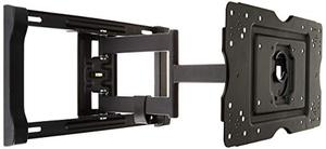 lot 65882 image: Amazon Basics Full Motion Articulating TV Wall Mount Bracket with Swivel and Tilt Features for 32-80 inch TVs and Flat Panels up to 130 Lbs, Black