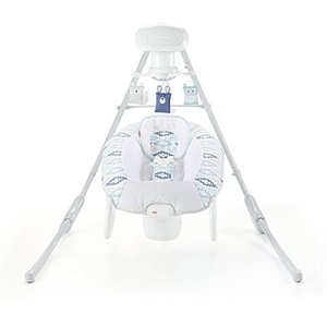 lot 65883 image: Fisher-Price Woodsy Wonders 2-in-1 Deluxe Cradle n Swing   (Possibly USED--SOLD AS IS)  (Retails $155)