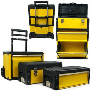 lot 65892 image: Stalwart 3-in-1 Oversized Portable Tool Chest   (Retails $179)