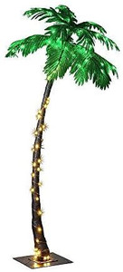 lot 66027 image: LIGHTSHARE JT-DC240V0250-CLightshare Lighted Palm Tree, Large - ZLS7FT, 6-Feet   (Stock photo may be different)