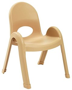 lot 66037 image: Angeles Value Stack Kids Chairs, 4 Pack, PreschoolPlayroomHomeschool Furniture, Flexible Seating Classroom Furniture for In Home Learning, Tan, 11