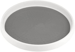 lot 66055 image: Lazy Susan Organizer, Non Skid Large Lazy Susan Turntable for Cabinet and Refrigerator, Plastic Rotating Turn Table