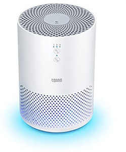 lot 66069 image: TOPPIN HEPA Air Purifiers for Home Pets Hair-for Bedroom with Fragrance Sponge UV Light, Eliminate Dander Smoke Dust Odors Airborne Contaminants , TPAP002 Available for California, White