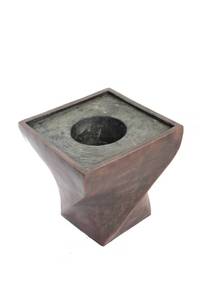 lot 67816 image: Vintage Home 18 Tall BlackBronze Fiberstone Planter