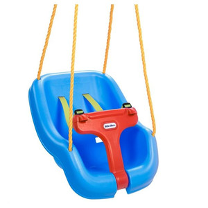 lot 67827 image: Little Tikes 2-in-1 Snug n Secure Swing - Blue