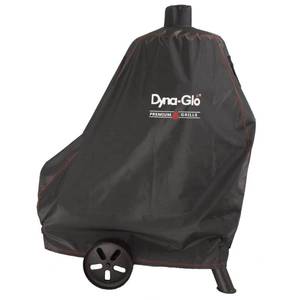 lot 31484 image: Premium Vertical Offset Charcoal Smoker Cover Black - Dyna-Glo