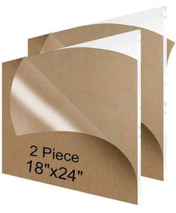 lot 31486 image: NIUBEE Acrylic Sheet 18x24 Inches (2 Pieces)18 Inch Thick Clear Plexiglass Plastic Perspex Plate Panel for Sign, Photo Frame, Craft,DIY Display Projects