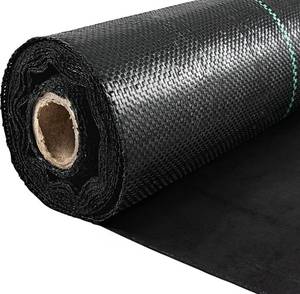 lot 31510 image: Lot of 2 VEVOR Garden Weed Barrier Fabric, 80Z Heavy Duty Geotextile Landscape Fabric, 4ft x100ft Non-Woven Weed Block Gardening Mat for Ground Cover, Weed Control Cloth, Landscaping, Underlayment, Black