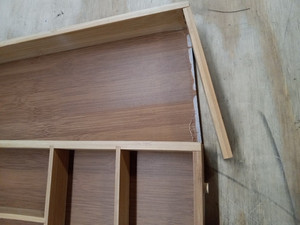 lot 36568 image: Bamboo Drawer Organizer , Expandable Multi-Purpose Organizer