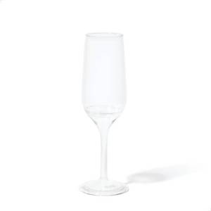 lot 36584 image: TOSSWARE Clear Plastic 6oz Stemmed Flute Champagne Glass, Set of 48