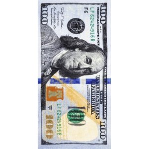 lot 36598 image: New Us$ 100 Color Multi 30 X 60 InchesTowel
