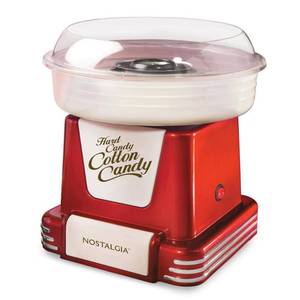 lot 36602 image: Nostalgia Retro Hard & Sugar-Free Candy Cotton Candy Maker