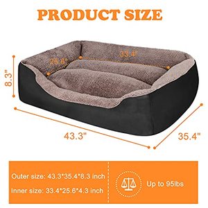 lot 49523 image: PUPPBUDD Dog Bed for Large Dogs