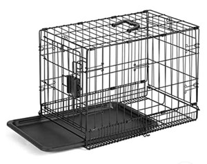 lot 49527 image: Amazon Basics Foldable Metal Wire Dog Crate with Tray