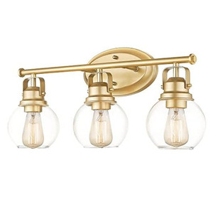 lot 49529 image: Audickic 3 Light Bathroom Vanity Light Fixture